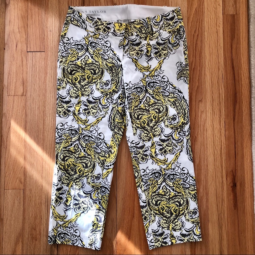 Ann Taylor - Carnegie Crop Paisley Print Pants